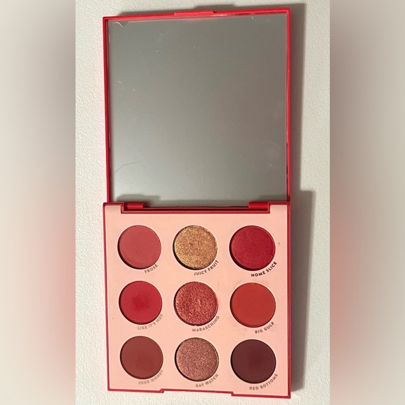 ColourPop Main Squeeze Eye Shadow 9 Color Palette Shades of Red - Picture 4 of 8
